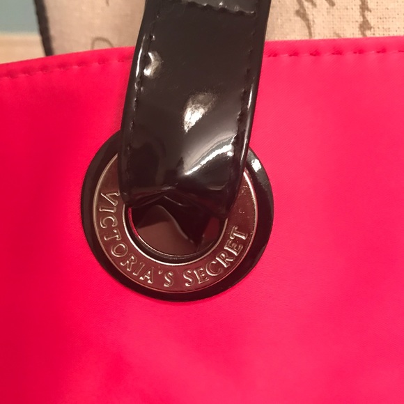 Victorias Secret large tote bag hot pink sparkles - Picture 5 of 6